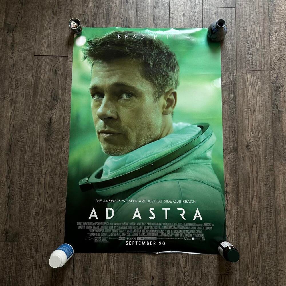 Ad Astra 2019 27x40 Double Sided Sci Fi Space Brad Pitt Original Movie Poster